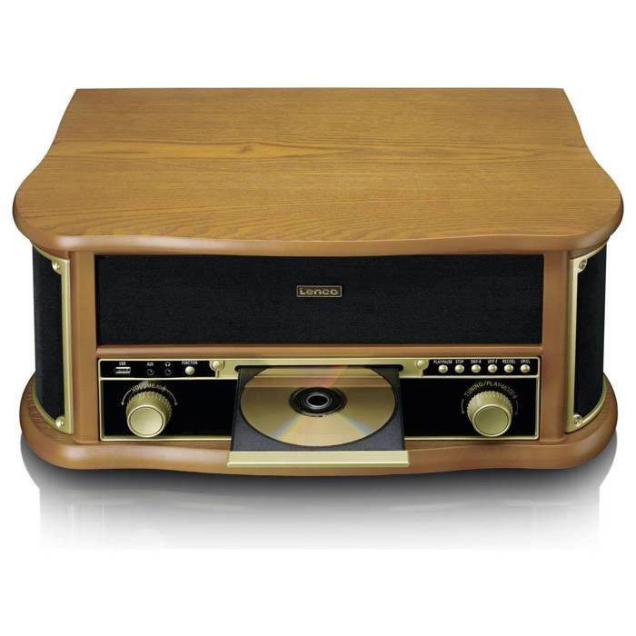 Lenco TCD-2571WD Classic Phono Vinyl Record Player