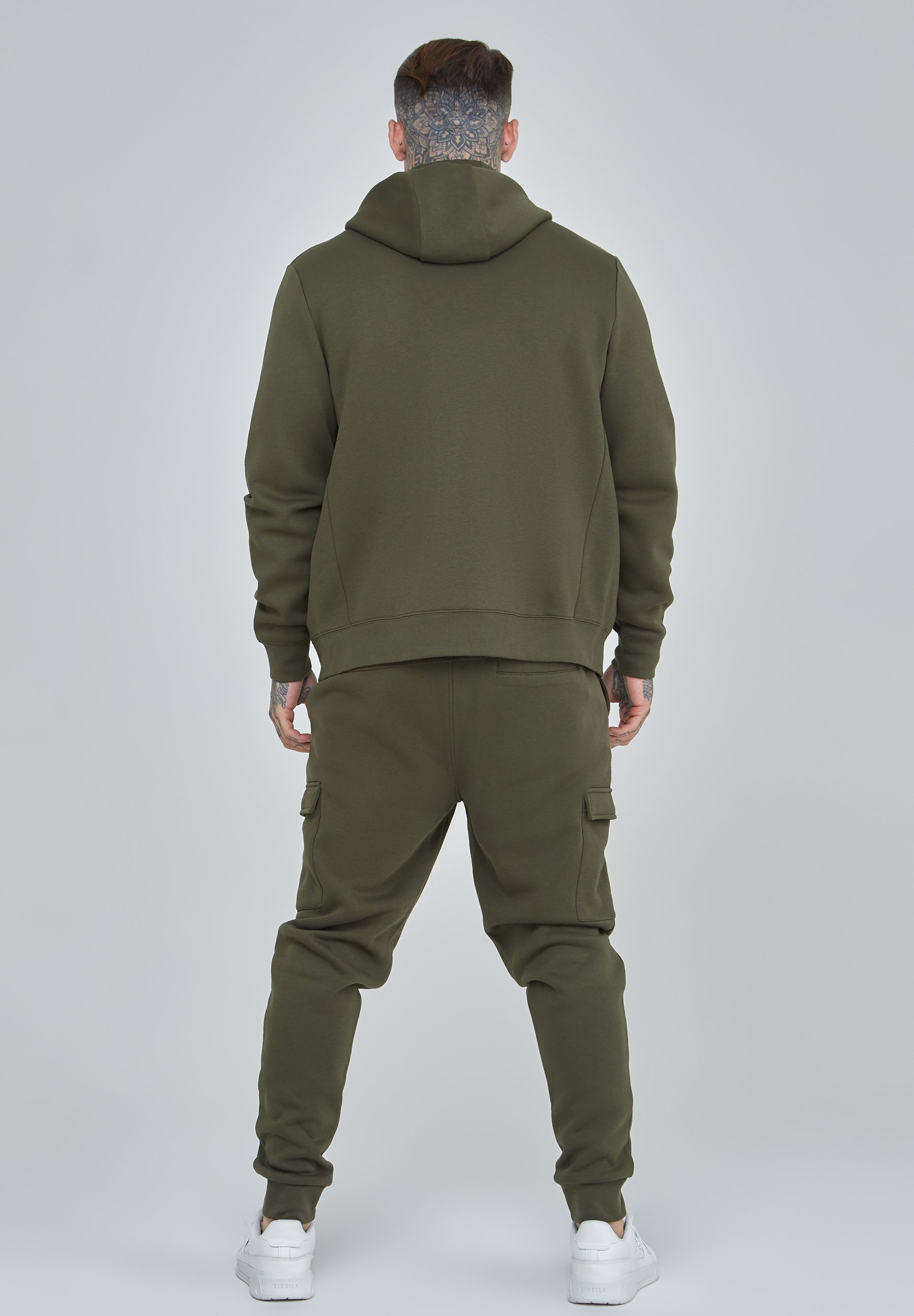 SIKSILK ESSENTIAL CARGO POCKET - Teplákové kalhoty - black