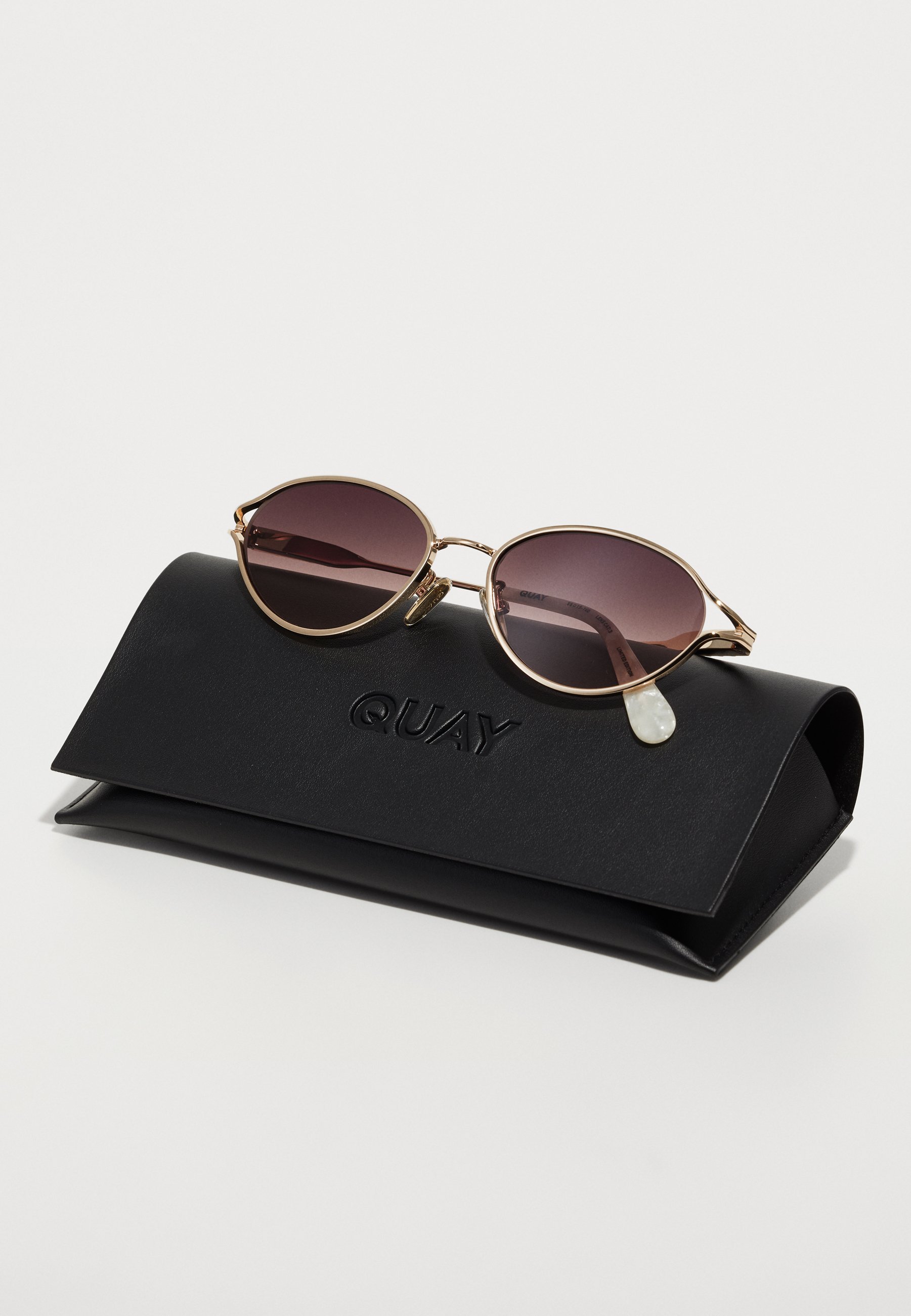 QUAY AUSTRALIA FORMAL AFFAIR ADORNED - Zonnebril - goudkleurig/bruin/roze