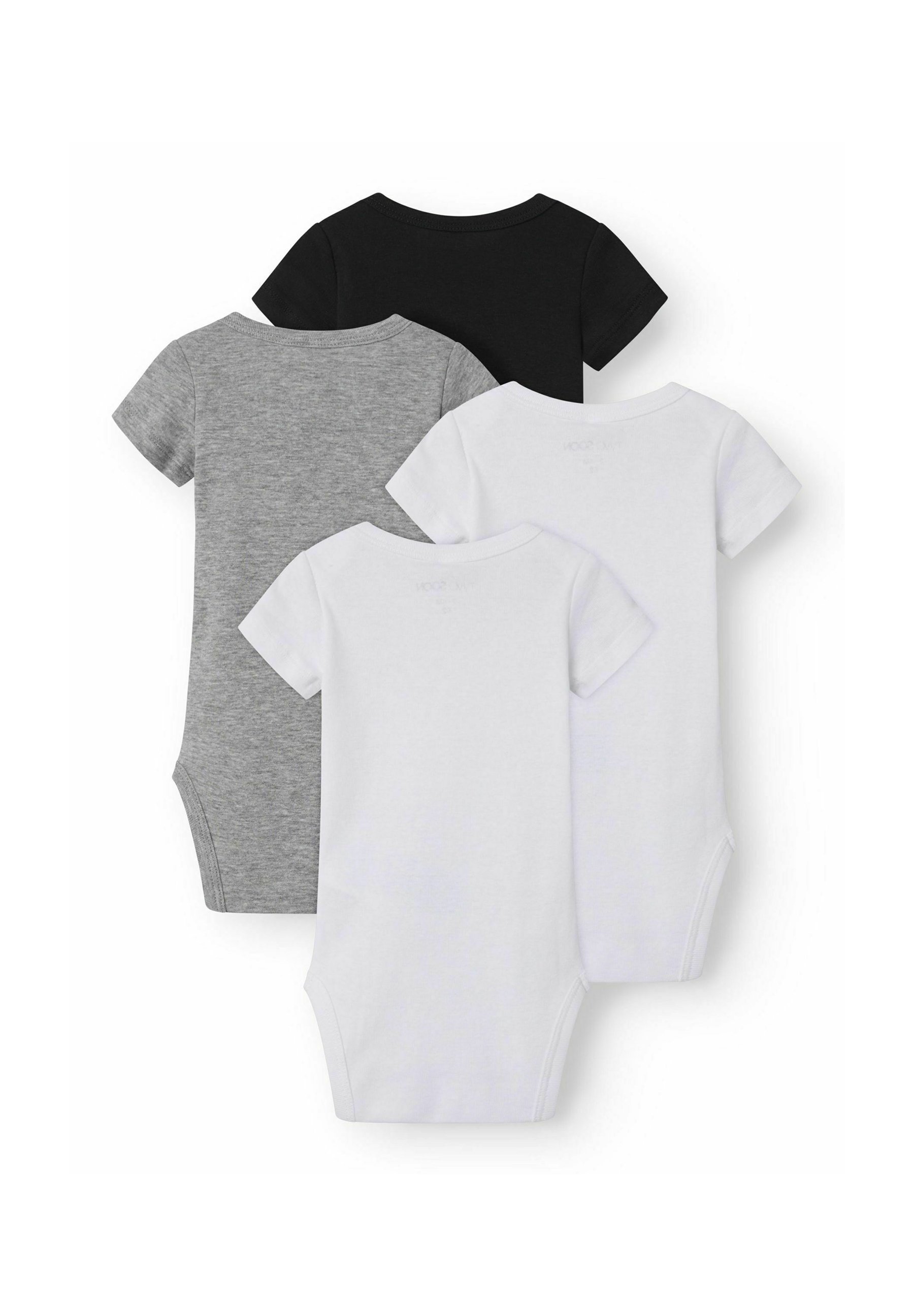 TWO SOON 4ER-PACK KURZARM - Body - zwart