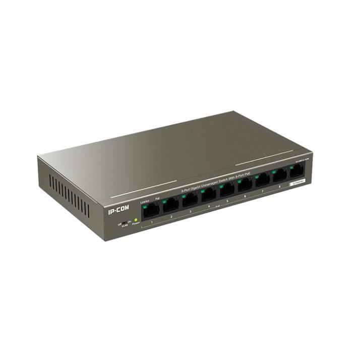 Desktop Switch - IP-COM - G1109P-8-102W - 9 ports - 8 PoE ports - Gigabit Ethernet