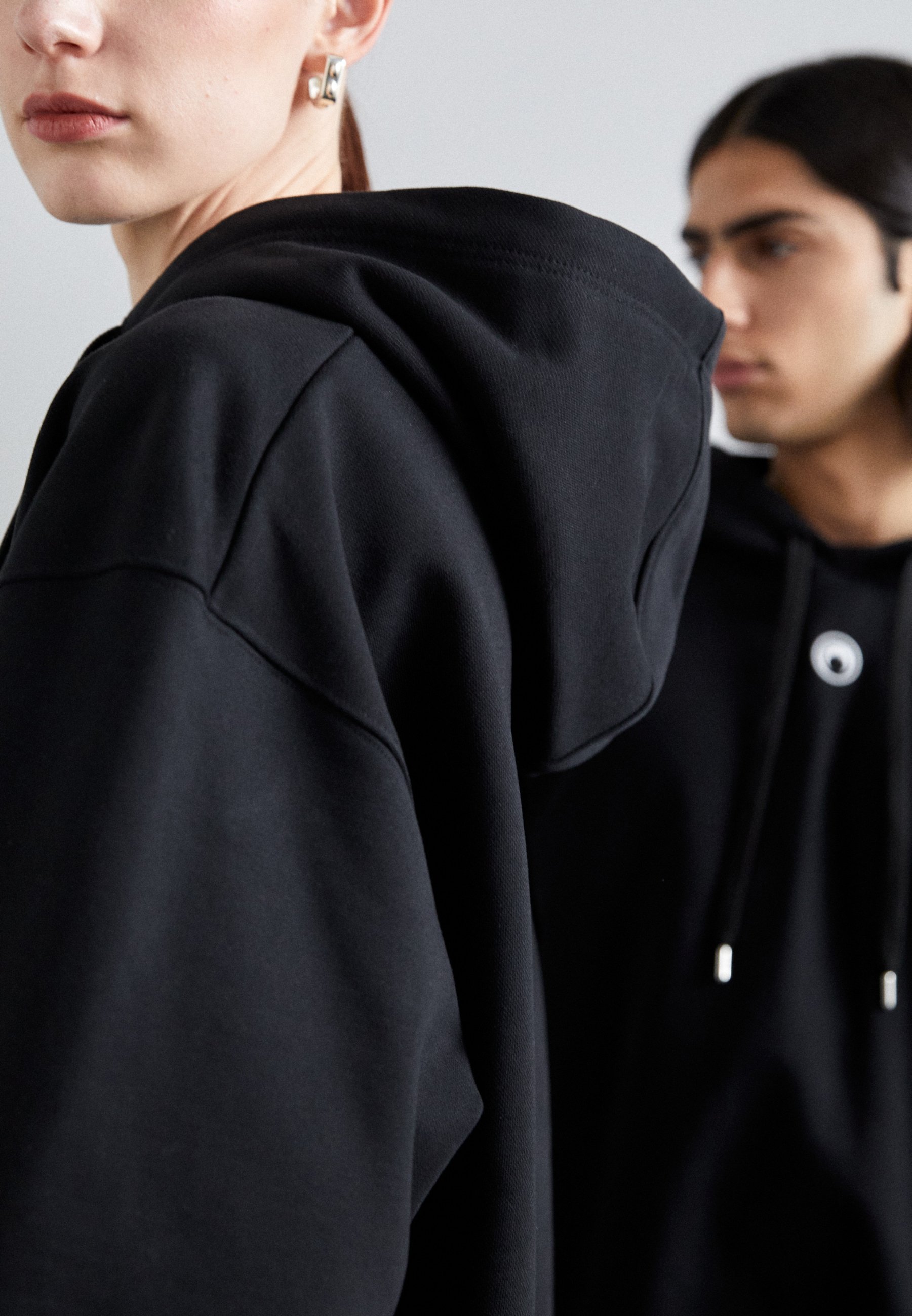 MARINE SERRE MOON LOGO HOODIE UNISEX - Sweatshirt - schwarz