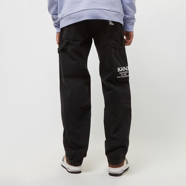 Retro baggy denim voor op het werk