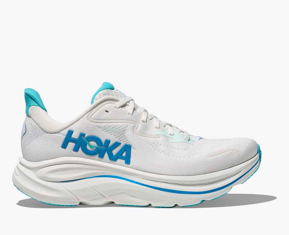HOKA Clifton 10 Blanc / Bleu Ciel