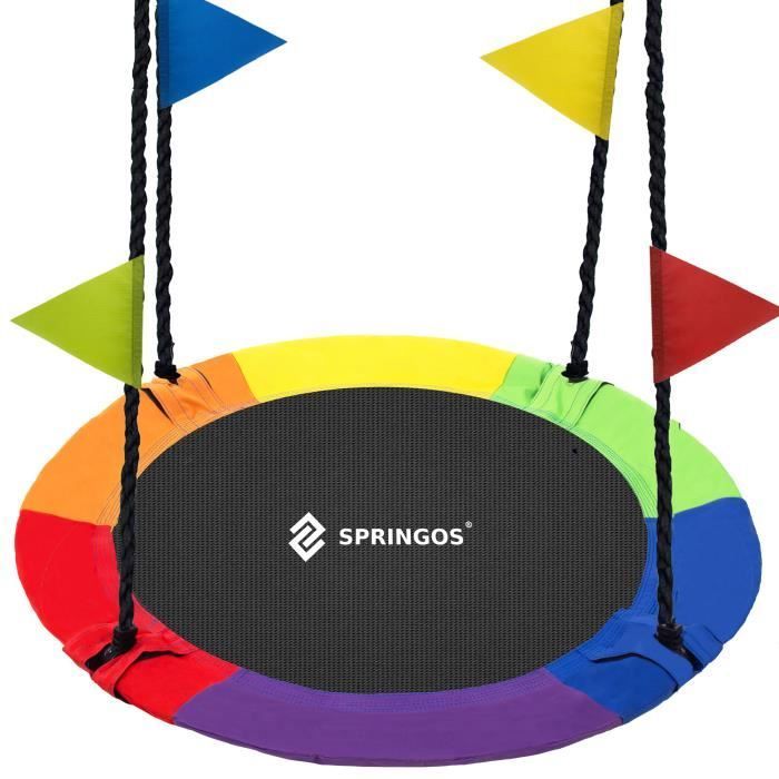 Springos® Balancelle de jardin, diamètre 110 cm, max. 150 kg