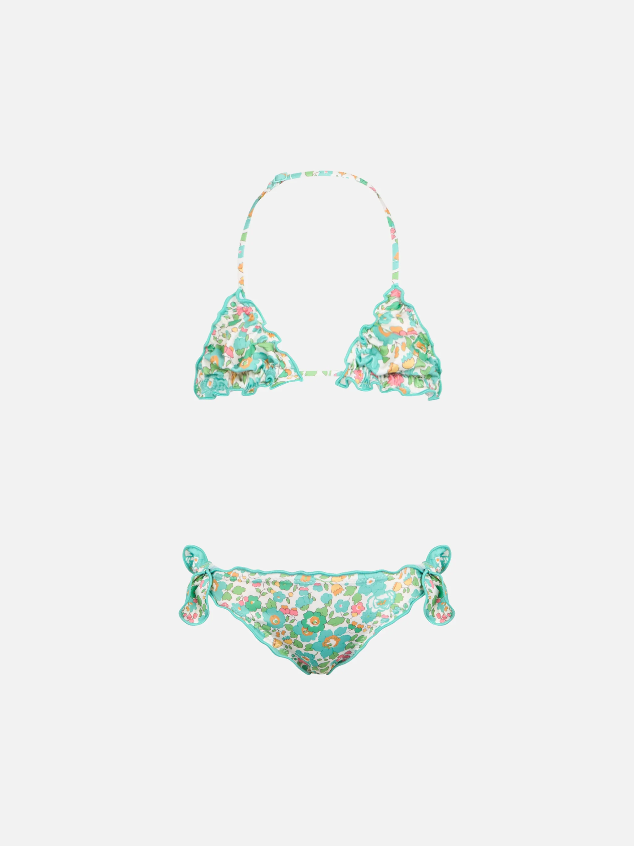 Bikini classico da bambina a triangolo Cris con stampa Betsy | REALIZZ