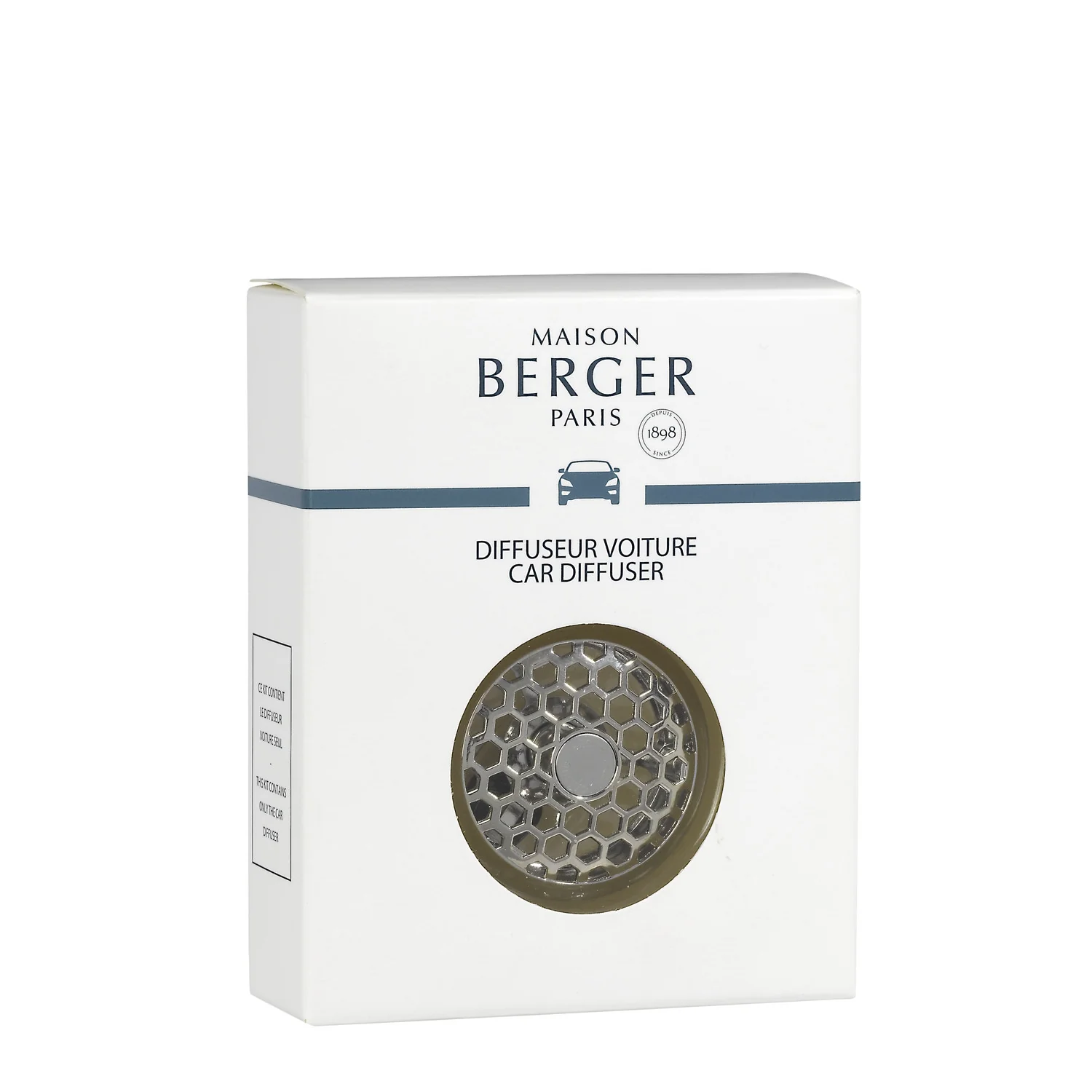 Diffuseur Voiture Ricambio Diffusore per Auto Car Honey Comb Chrome - Profumo per Automobile