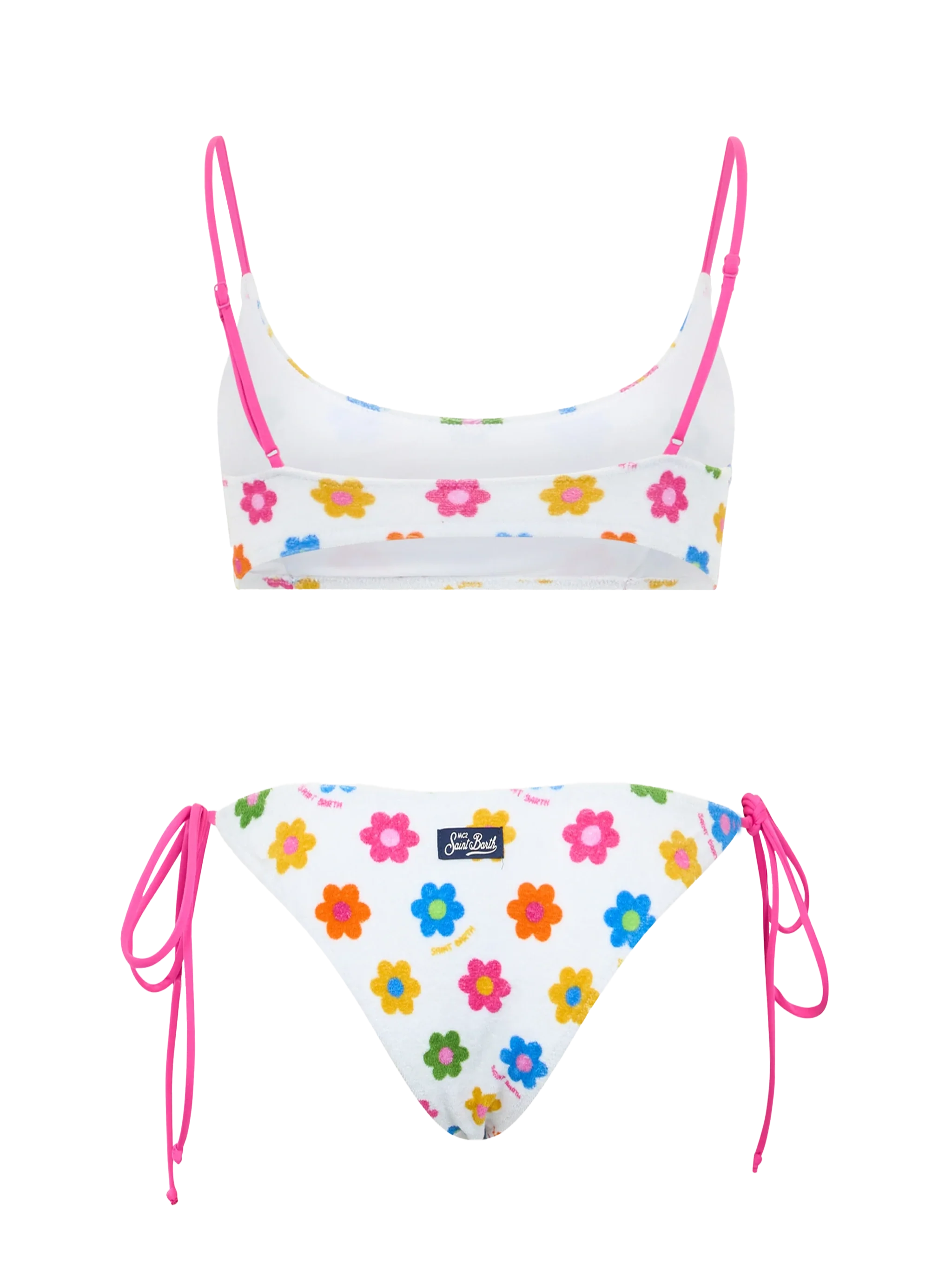 Bikini a bralette in spugna da donna Judy Marielle con stampa a marghe