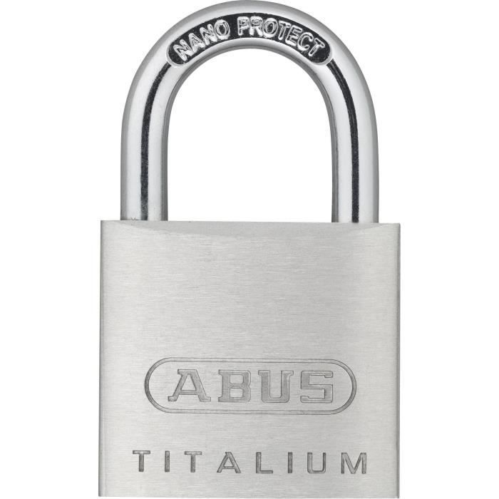 Lucchetto - ABUS - 64TI/30 Titalium - Corpo in alluminio - Chiave paracentrica - Rischio di furto medio