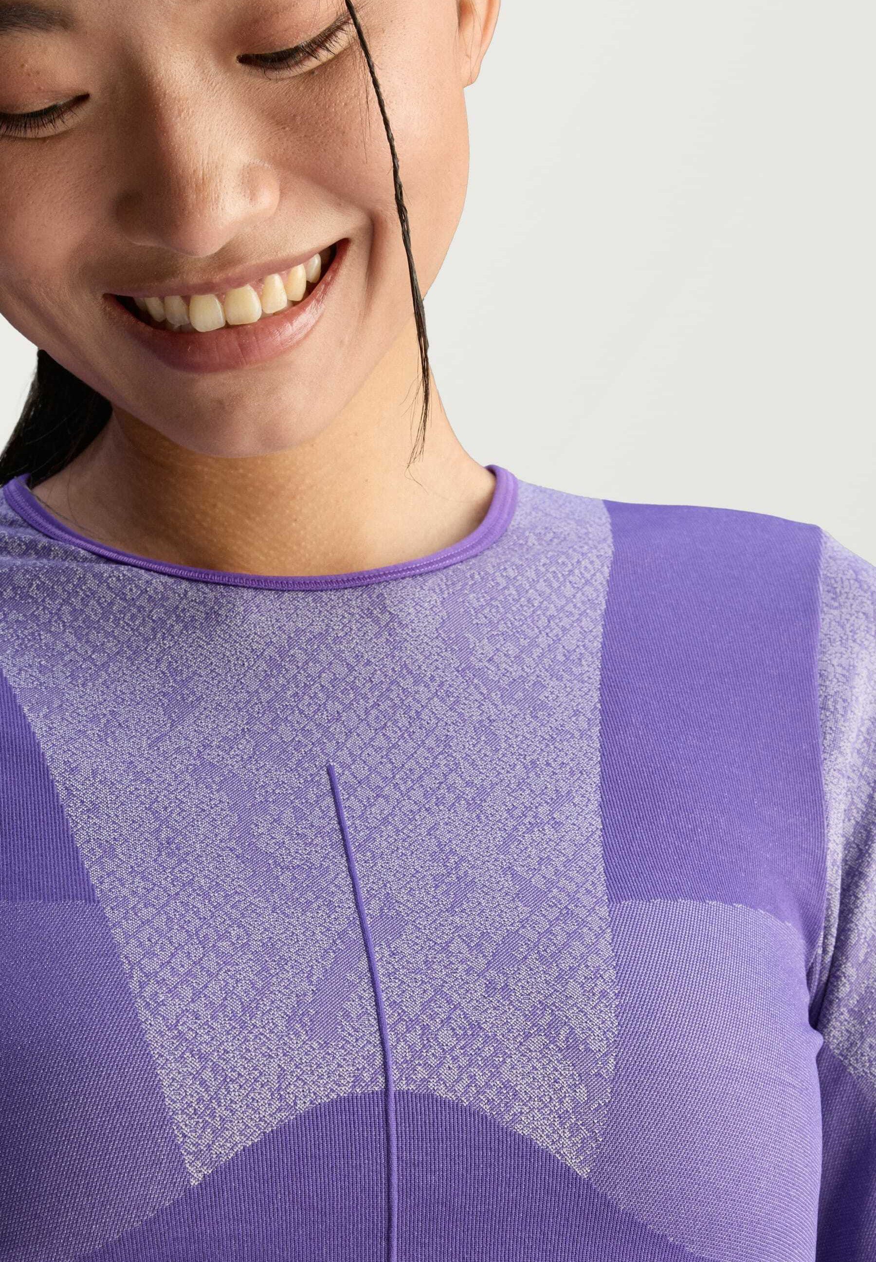 Haut à manches longues adidas by Stella McCartney - violet alpin/smc transparent onix
