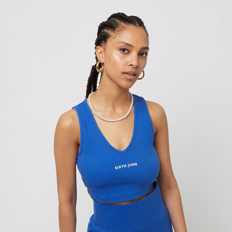 Geripptes Crop-Top