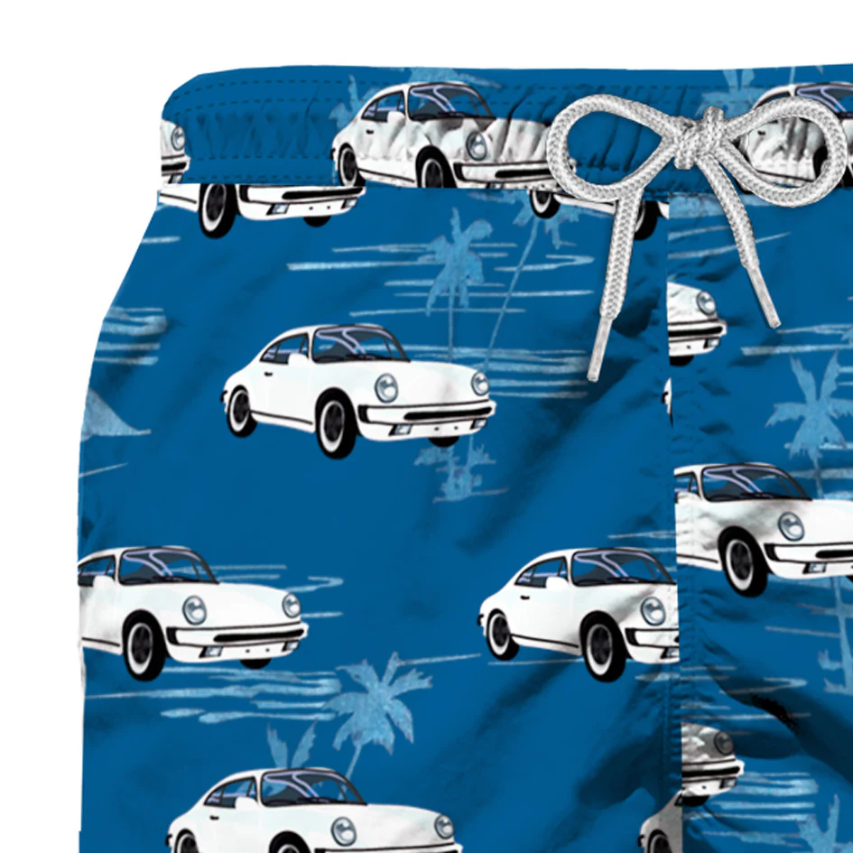 Zwempak voor jongens met print van klassieke auto's