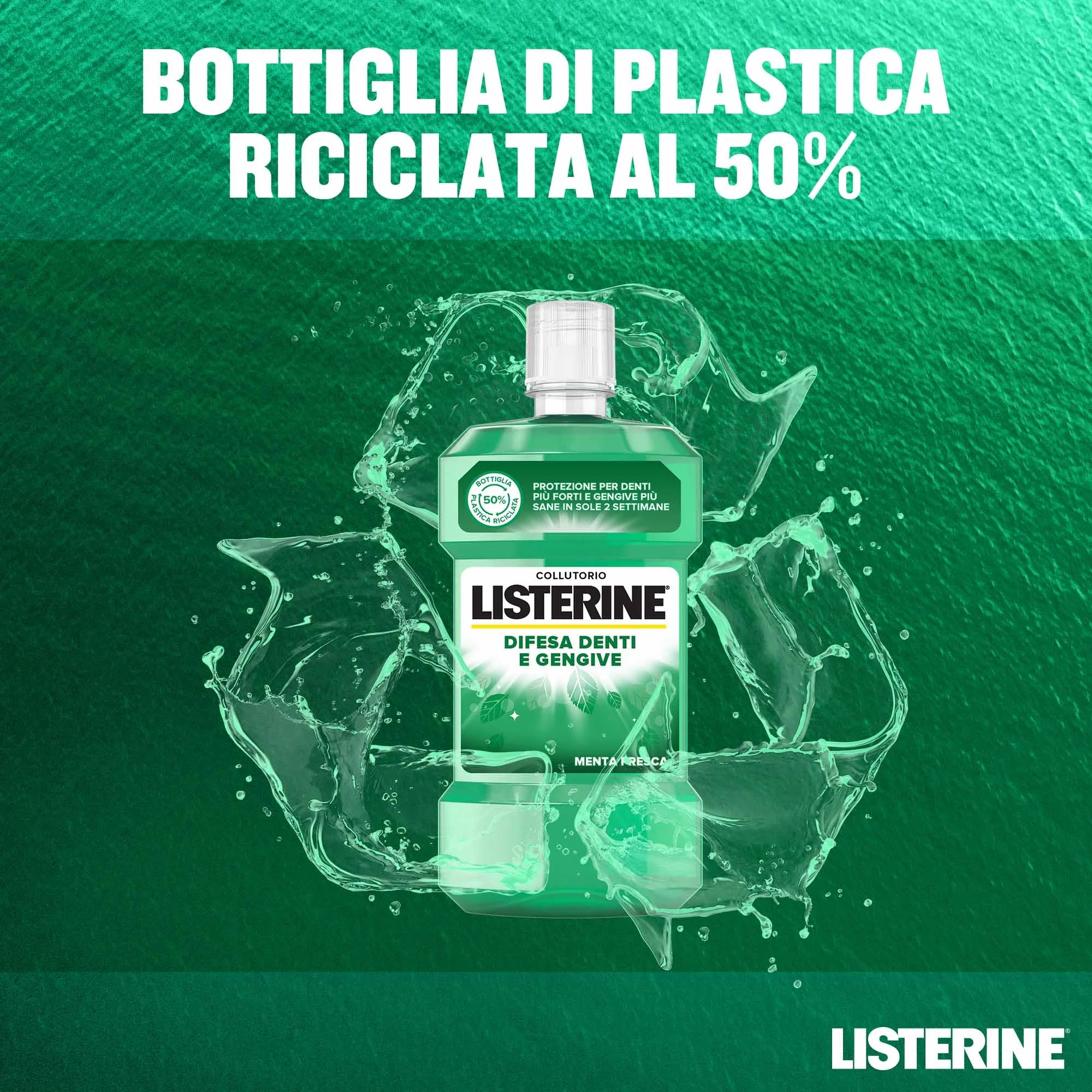 LISTERINE Listerine Mundspülung für Zähne und Zahnfleisch, 250 ml, für die tägliche Mundhygiene