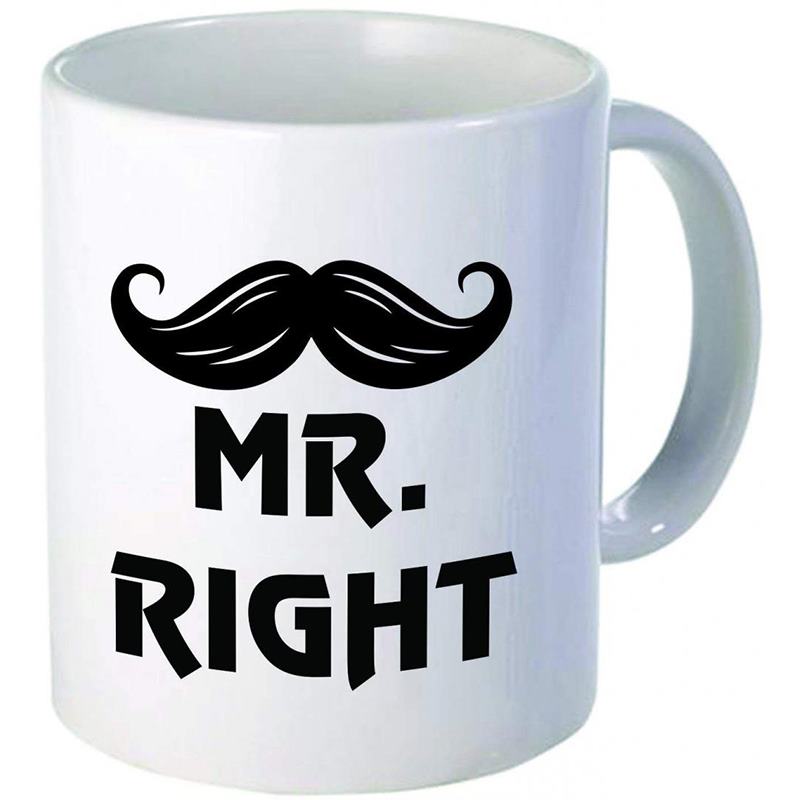 Mug en céramique humoristique « Monsieur Moustache Parfaite » de 325 ml