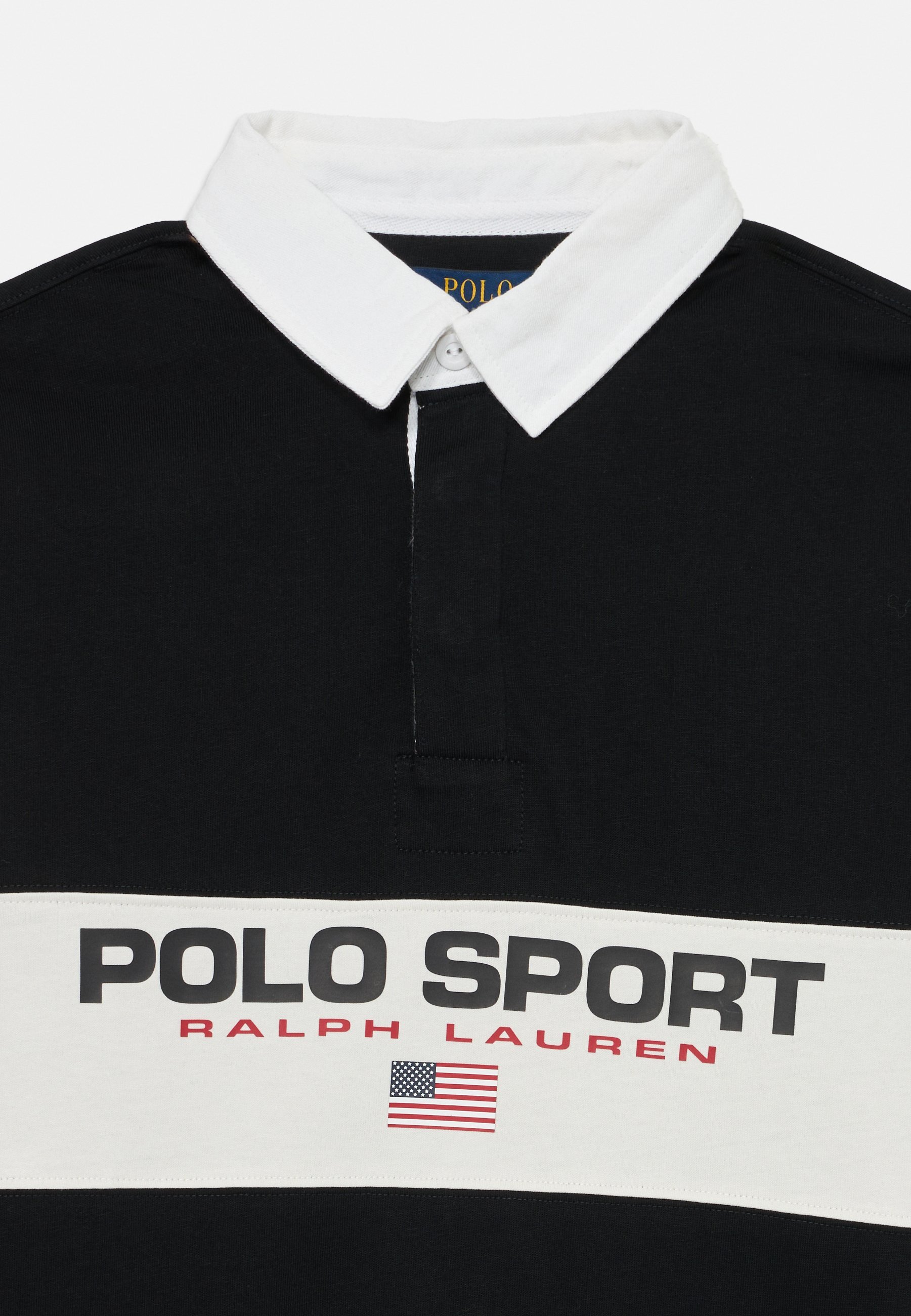 Polo Ralph Lauren RUGBY - Long sleeved top - black/deckwash white