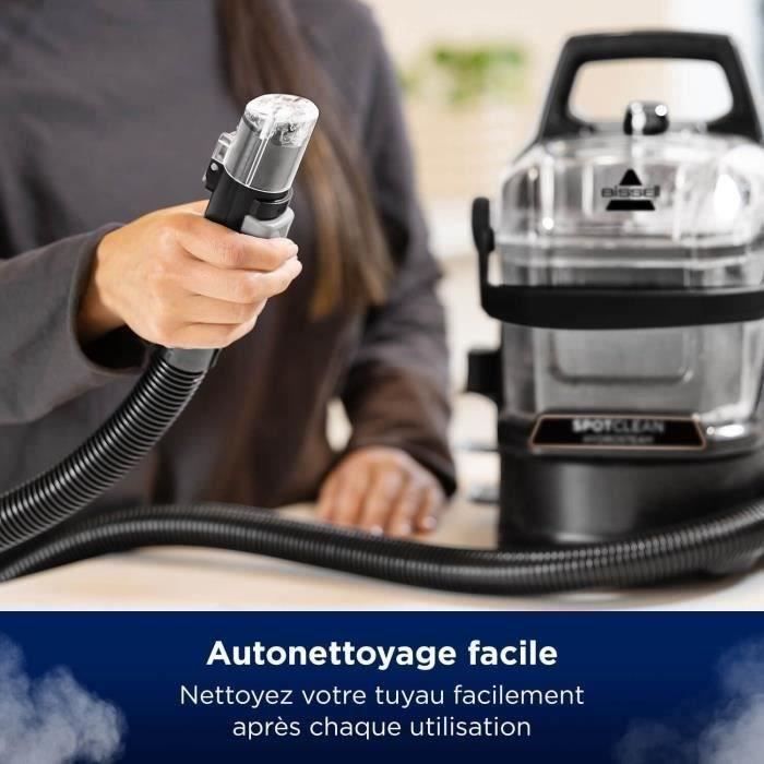 BISSELL SpotClean HydroSteam Select - Nettoyeur Vapeur - Moquettes, voiture, carrelage - 1000 W - 4,5 m - 3 modes de nettoyage