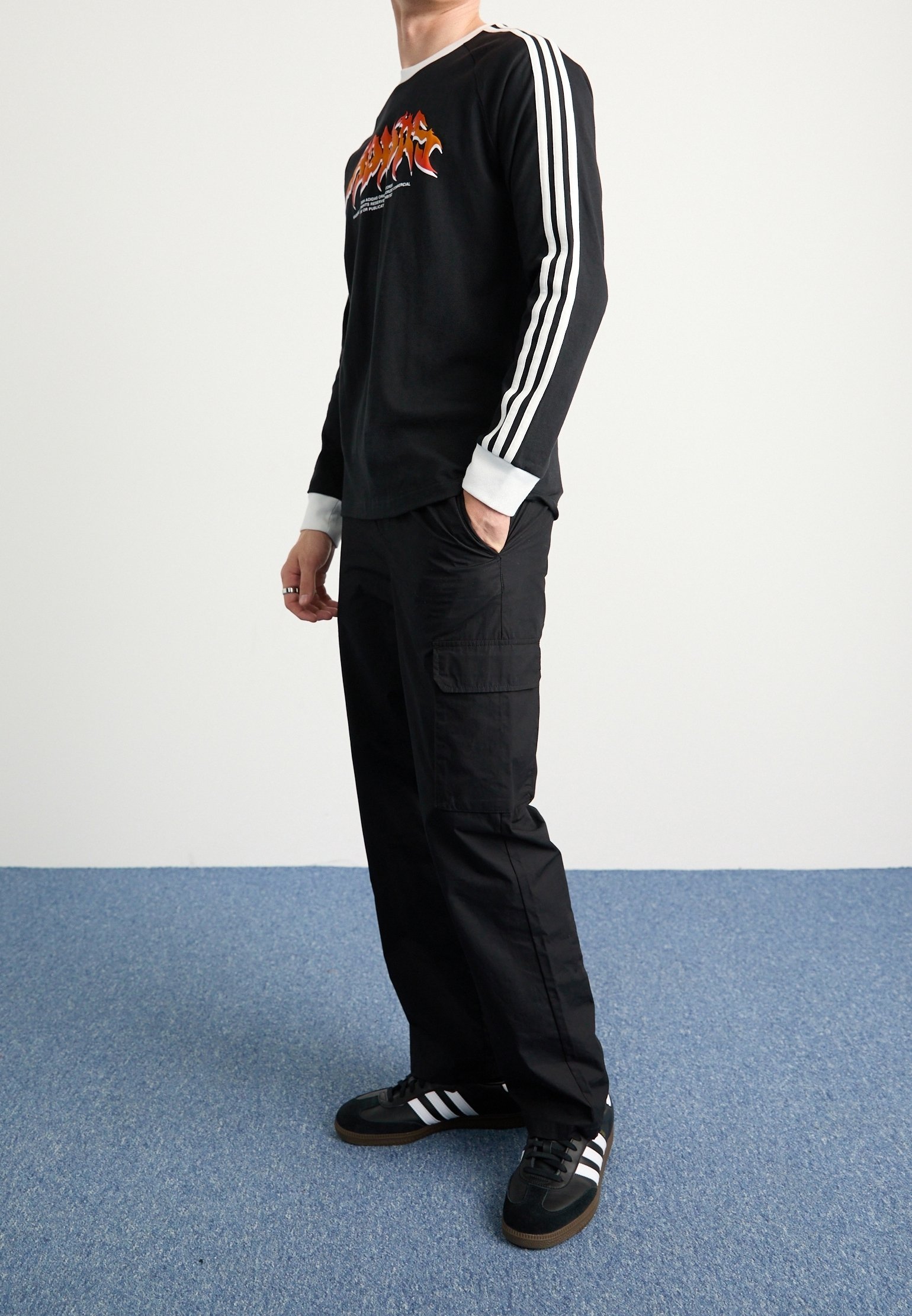Camiseta de manga comprida adidas Originals - preta