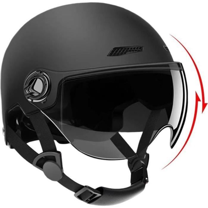 Casque de vélo - AQSACOKIYA - Trottinette Electrique - Haute protection - Taille 54-62cm - Noir