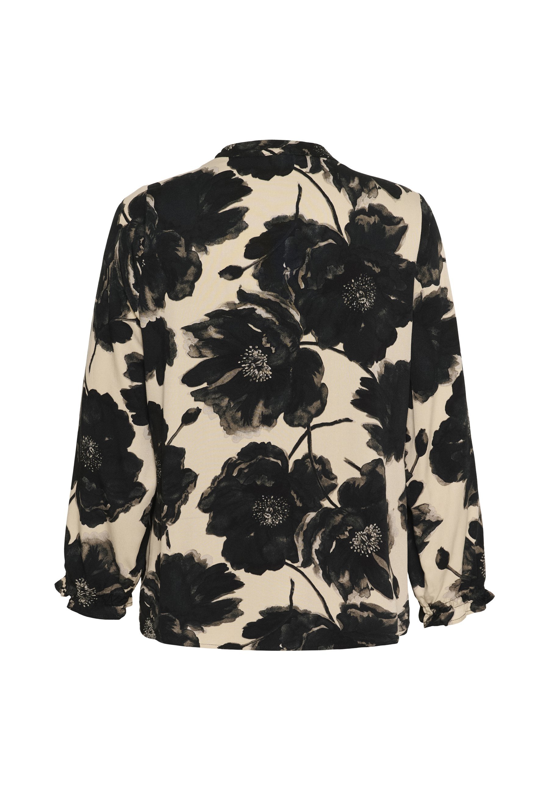 Cultuur RACHEL ELITHA - Blouse - zwart-wit bloemen