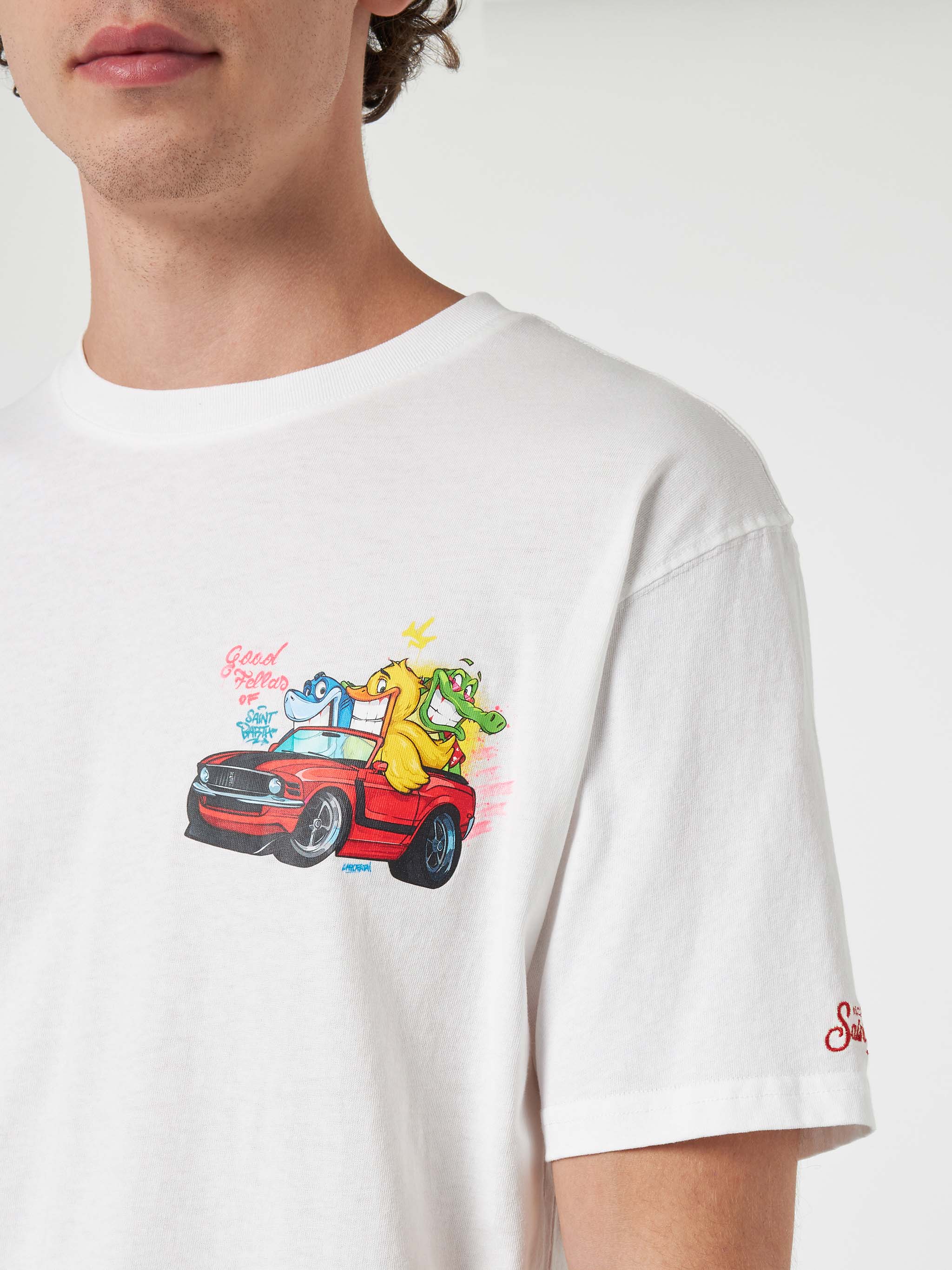 Cryptopuppets Good Fella katoenen T-shirt voor heren met geplaatste print