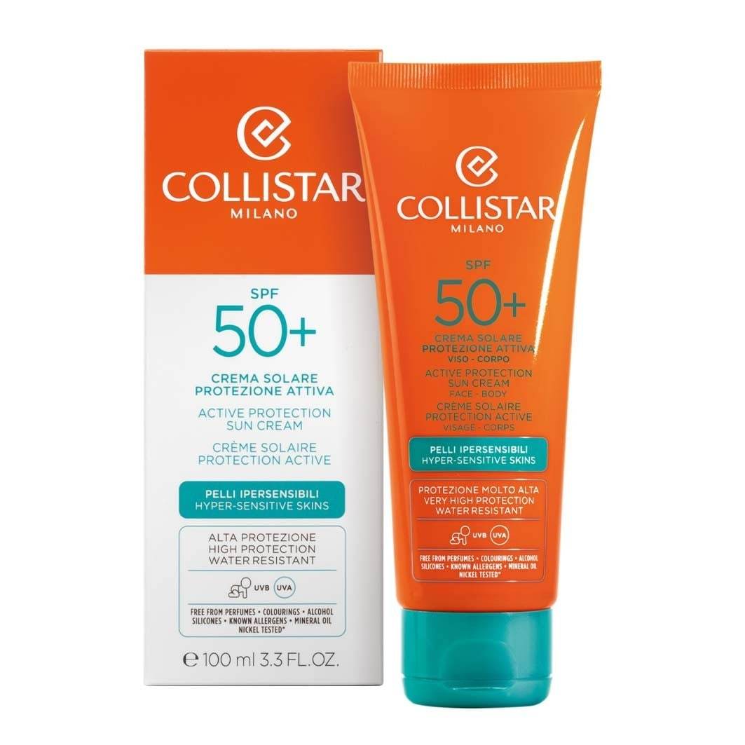 Collistar крема за сунчање са активном заштитом за лице и тело, SPF 50+ - 100 мл