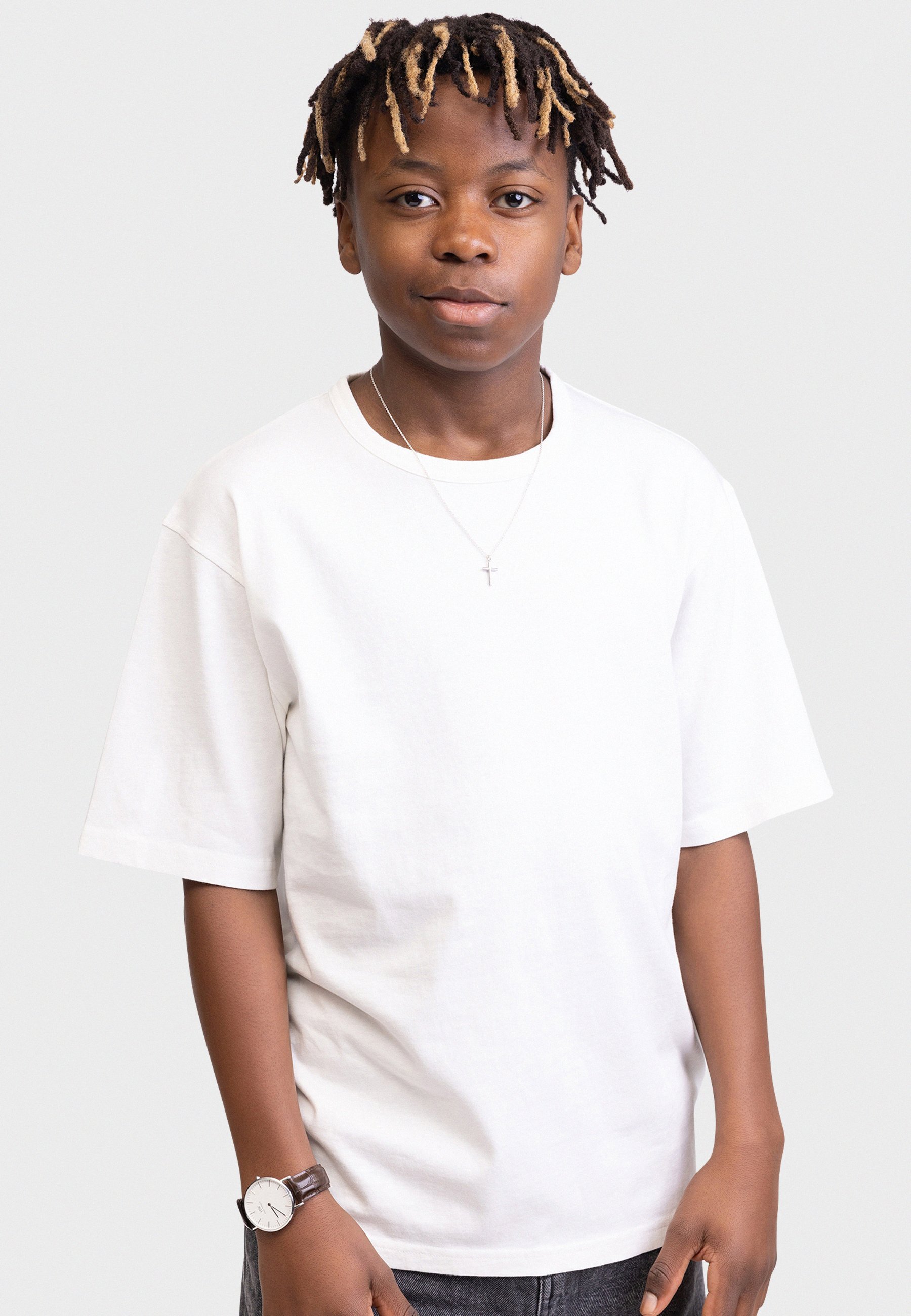 Redefined Rebel TEEMIR TEE OVERSIZED FIT - T-shirt met print - sneeuwwit