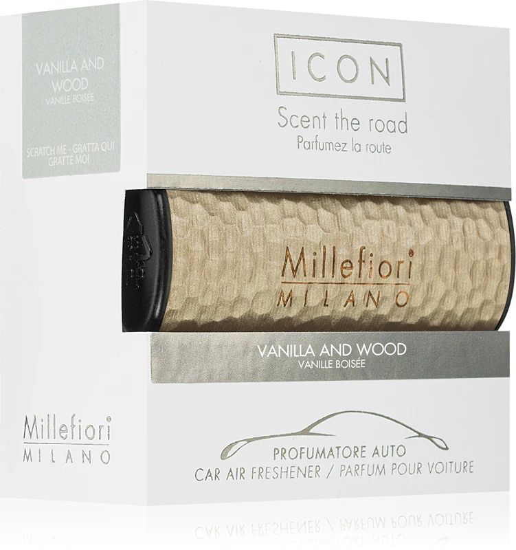Millefiori Icon Vanilla & Wood automobilių kvapas