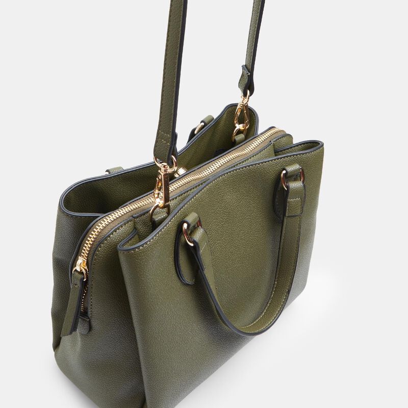 Shopper da donna med zip och tracolla