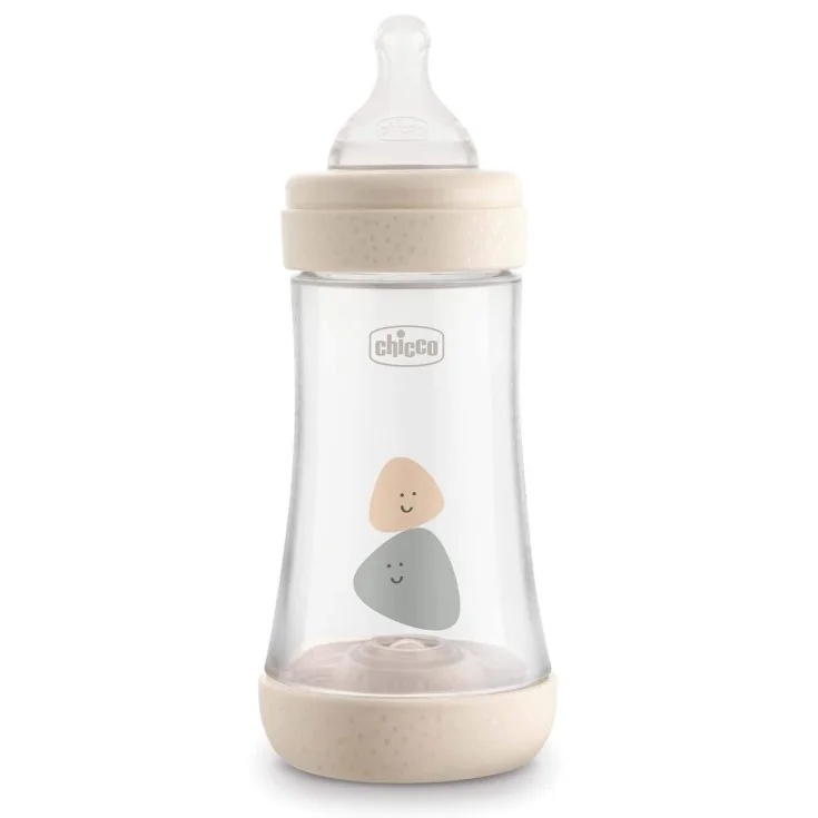 CHICCO Chicco Original Touch Babyflasche aus Gummi mit einstellbarem Durchfluss, Unisex, 250 ml