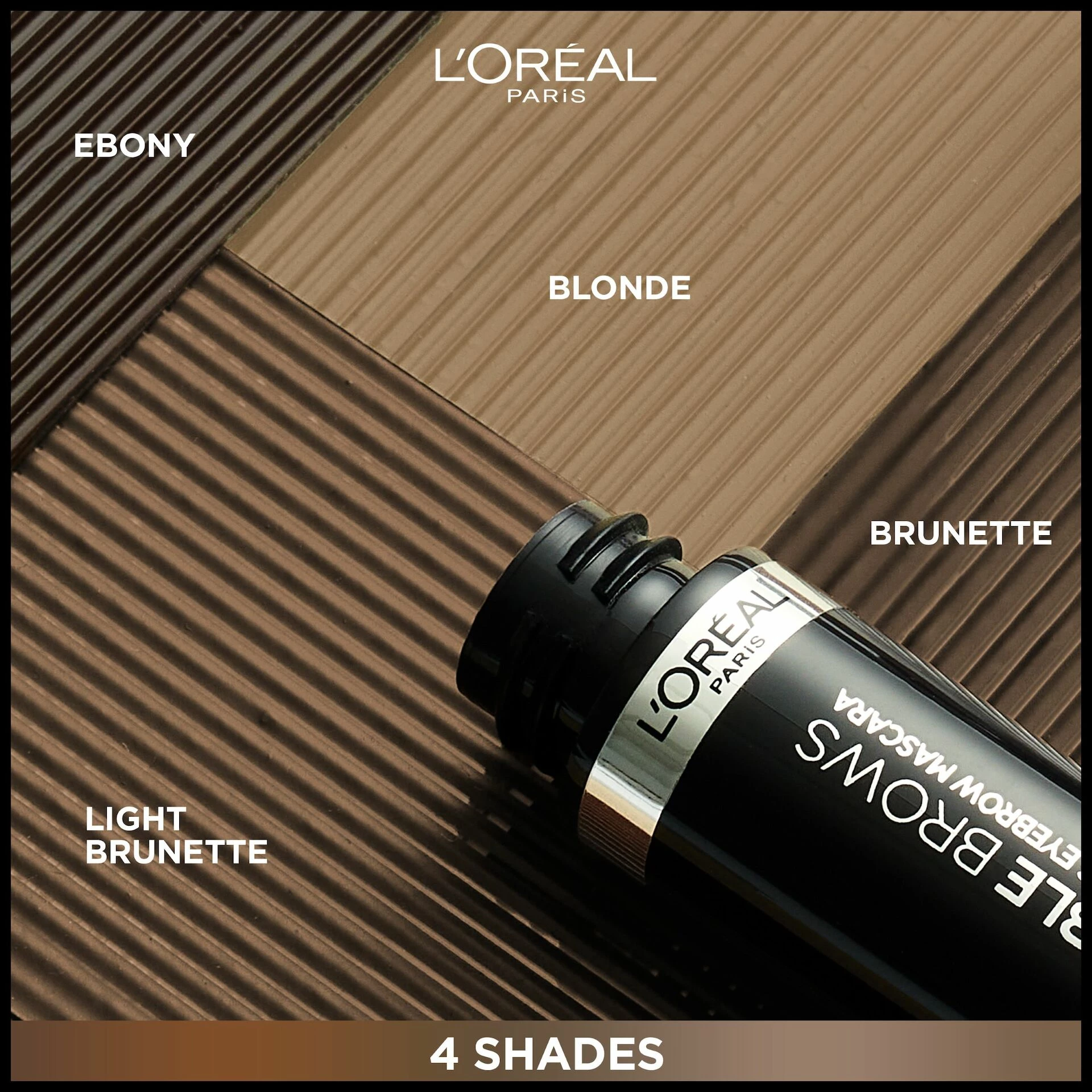 Rimel Volumizant pentru Sprâncene Infaillible Brows 24H, 1 Ebony - L'Oréal Paris