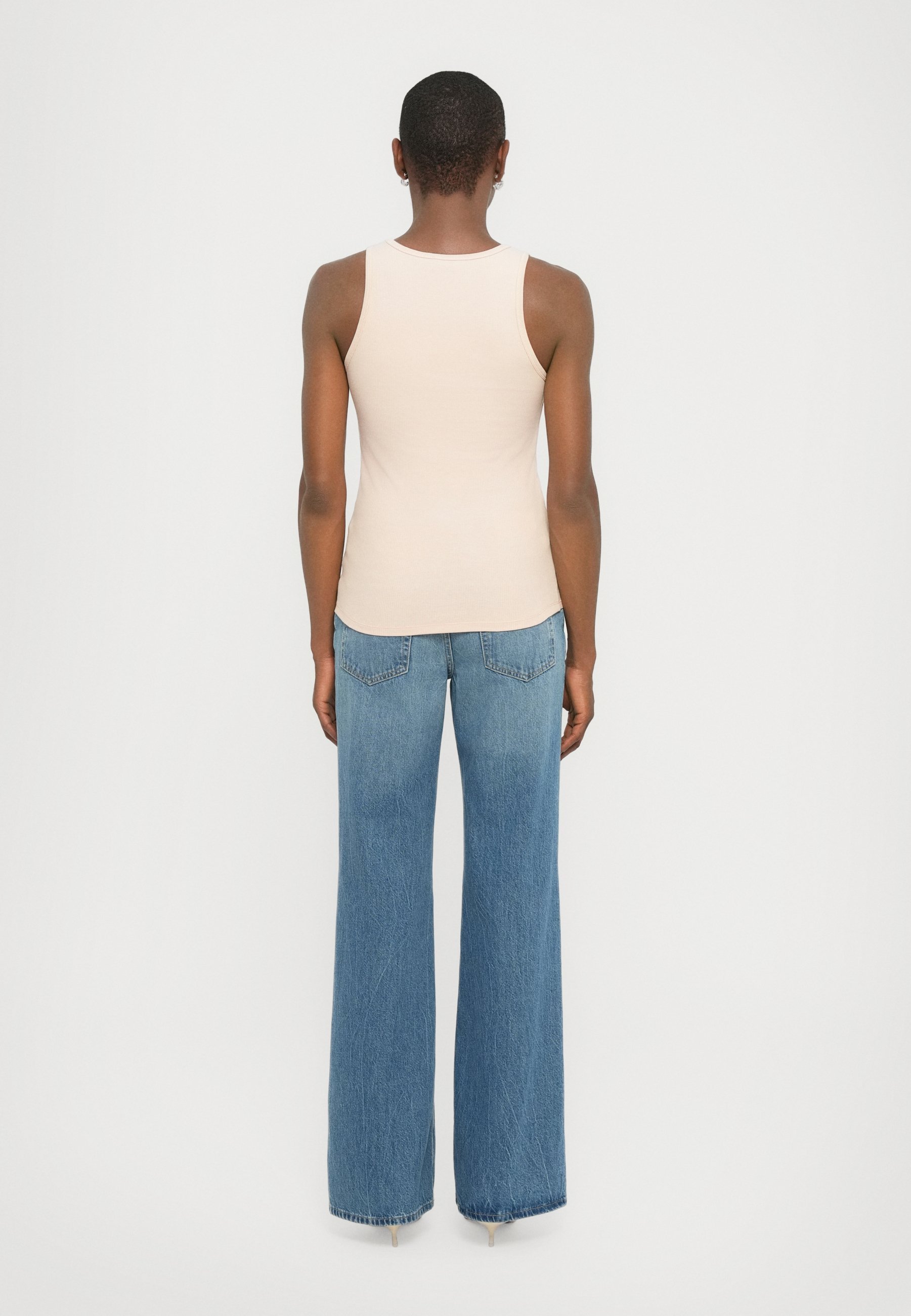 Filippa K FINE TANK - Top - stoffig roze
