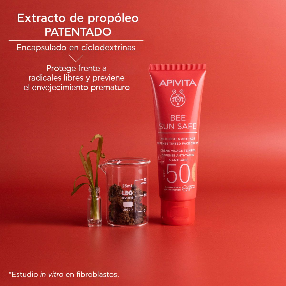 Bee Sun Safe krema protiv starenja i tamnih mrlja SPF50 s bojom Protiv bora i starenja