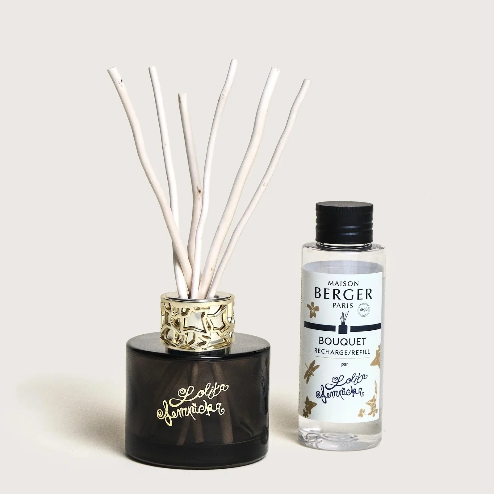 Bouquet Parfumé LOLITA LEMPICKA - Duo Mini Bouquet e Spray Noir - Diffusore di Profumo, Profumo per Diffusore