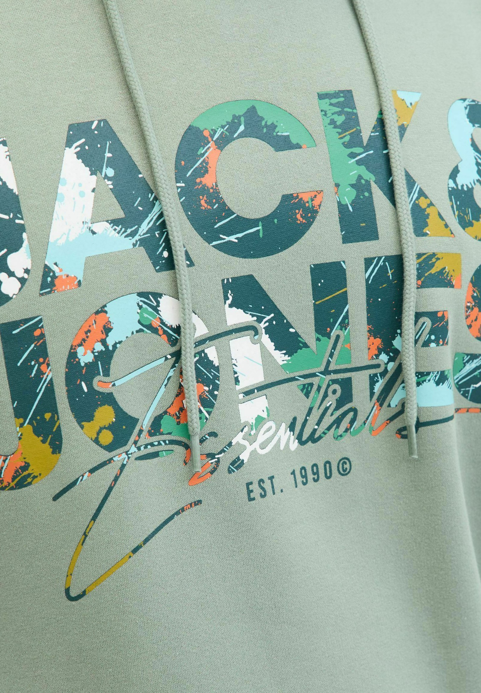 Jack & Jones PLUS SIZE LOGO - Hettegenser - iceberg green