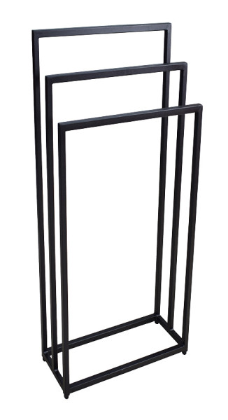 Czarny stojący wieszak na ręczniki 45 cm - Mavian