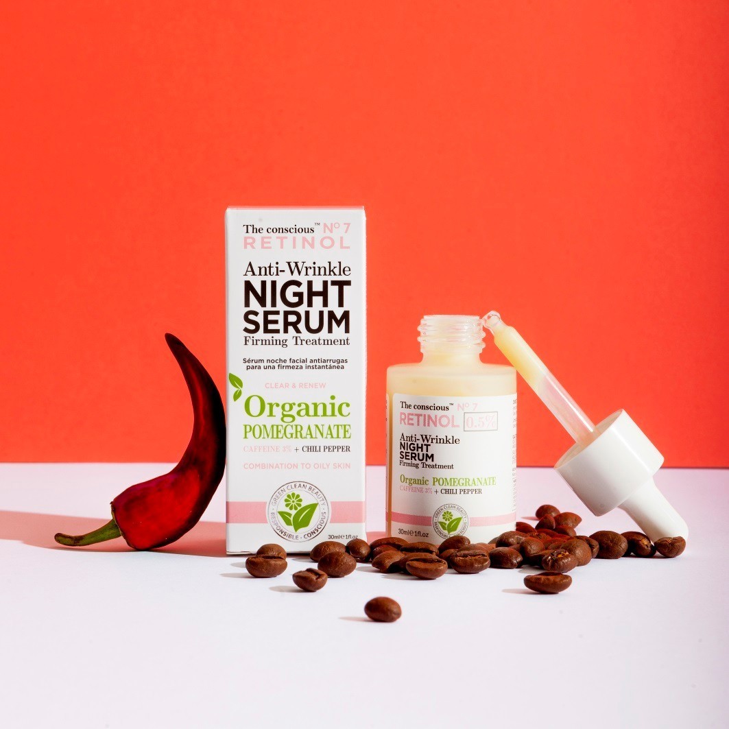Theconscious™ Sérum proti starnutiu s retinolom, nočné sérum proti vráskam - 30 ml