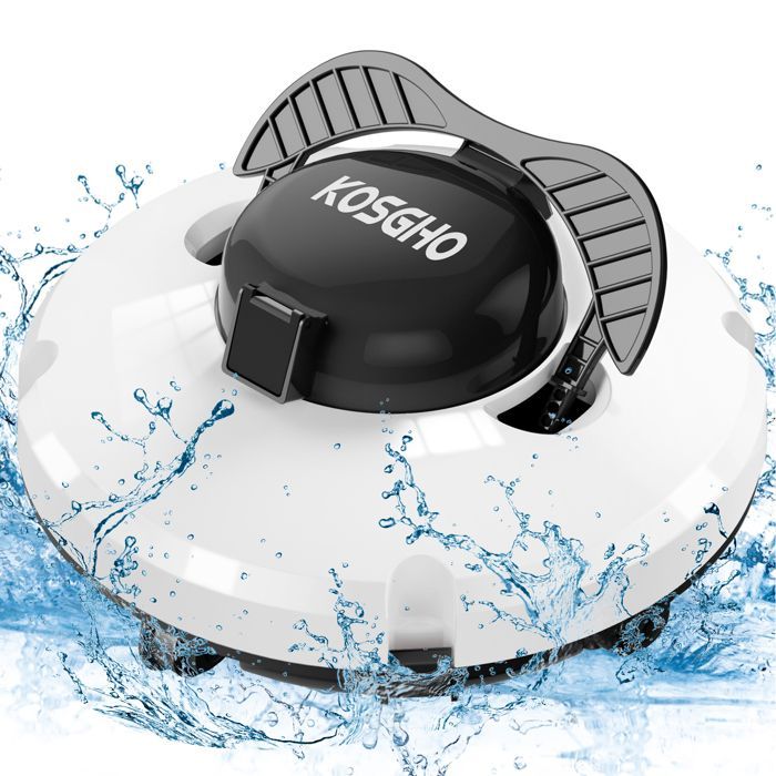 Limpiador robótico de piscinas SHIPENOPHY - Inalámbrico - Doble motor - 120 min de autonomía - IPX8