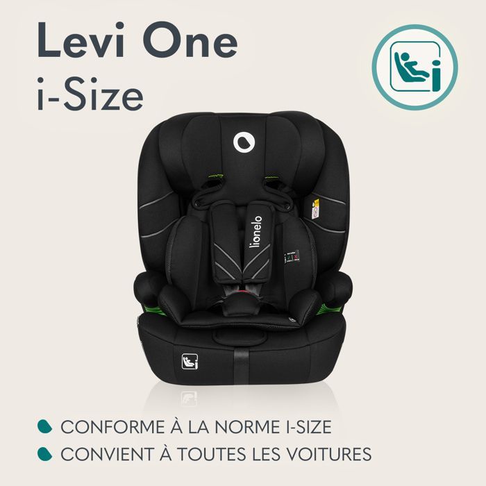 Seggiolino auto convertibile LIONELO Levi One i-Size - 76-150 cm - Gruppo 1/2/3 - Verde