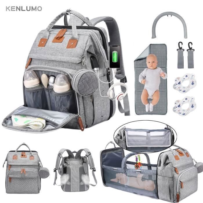 Diaper Backpack with Baby Changing Mat – Large Capacity Waterproof Multifunctional Diaper Bag Travel Bag with