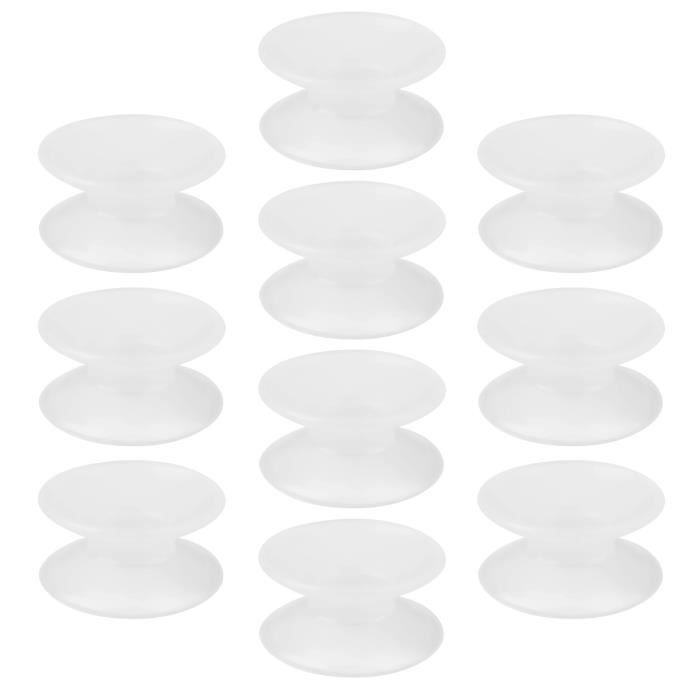 Ventouse en silicone - VVIKIZY - 10pcs - Double face - Flexible - Durable
