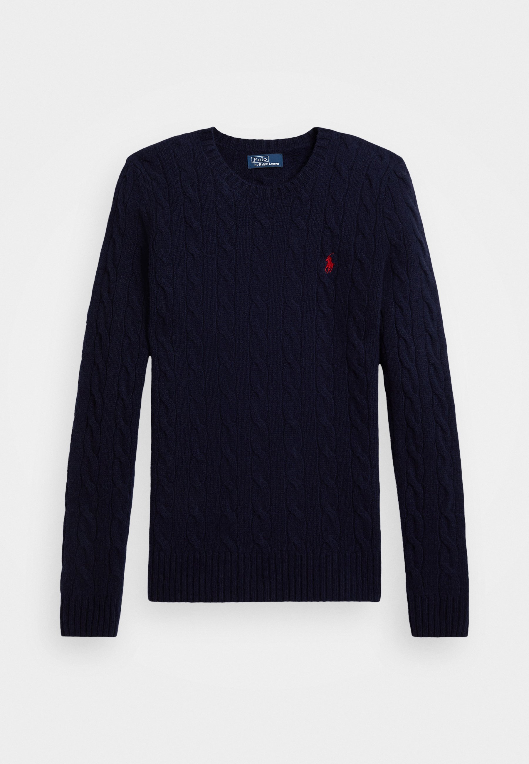 Maglione girocollo Polo Ralph Lauren in lana e cashmere a trecce - Maglione - blu navy