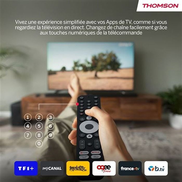 Passerelle multimédia Thomson 145G Stick 4K avec Google TV