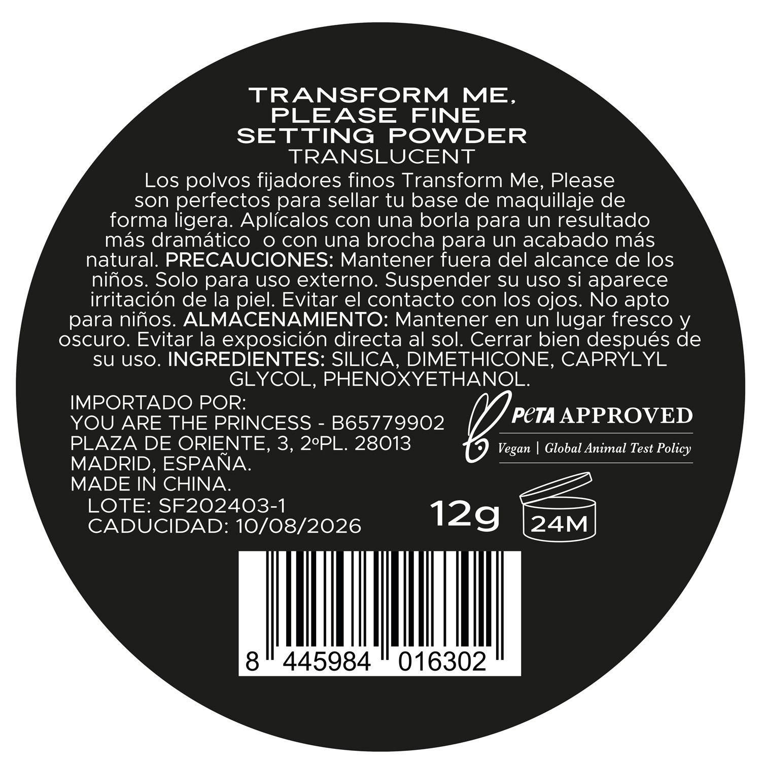 Transform Me Please пудер за фиксирање Компактни и растресити пудери