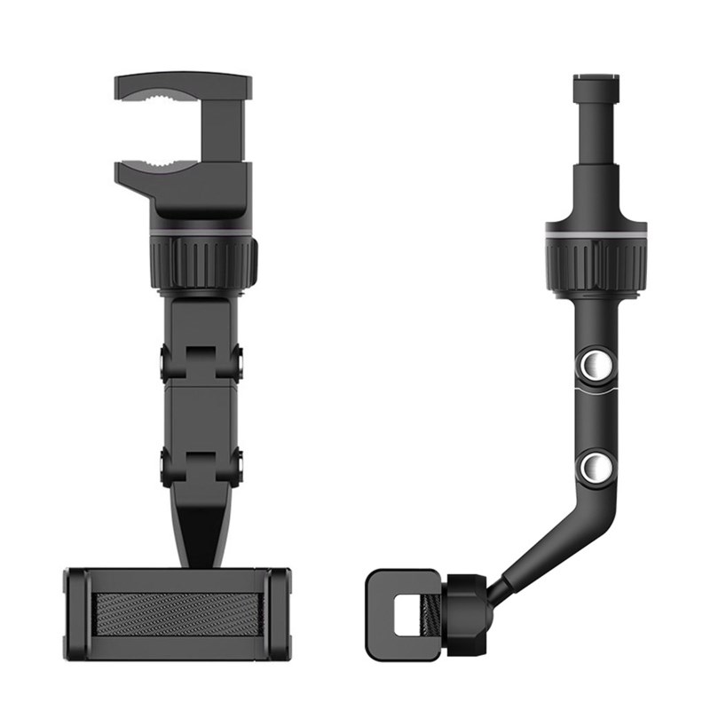 Car Phone Holder Rotating Auto Rearview Mirror Mount for Car / Headrest / Desk GPS Holder for 50 100mm Wide Mobile Phones