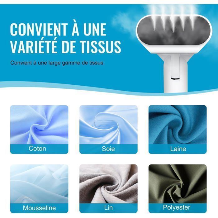 Handheld Garment Steamer, Foldable Vertical Steamer 1200W, Steam Output 20 g/min, Ready to Use in 20 Seconds