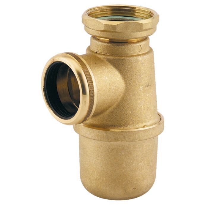Sifone regolabile per lavello con uscita D40, in plastica bianca - Valentin - 75030000100