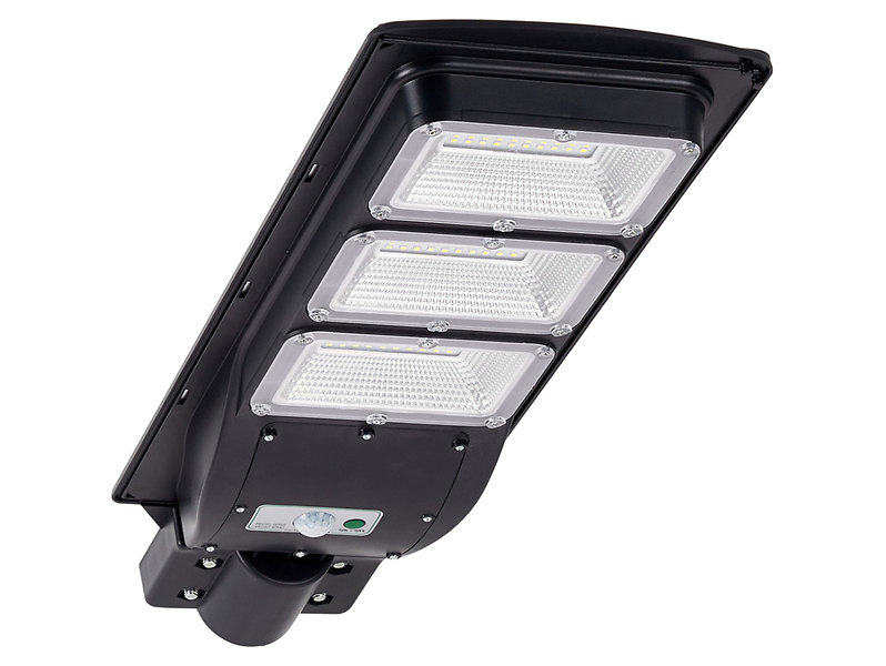 Naświetlacz Solarny Street-9 LED z zimną barwą światła czarny