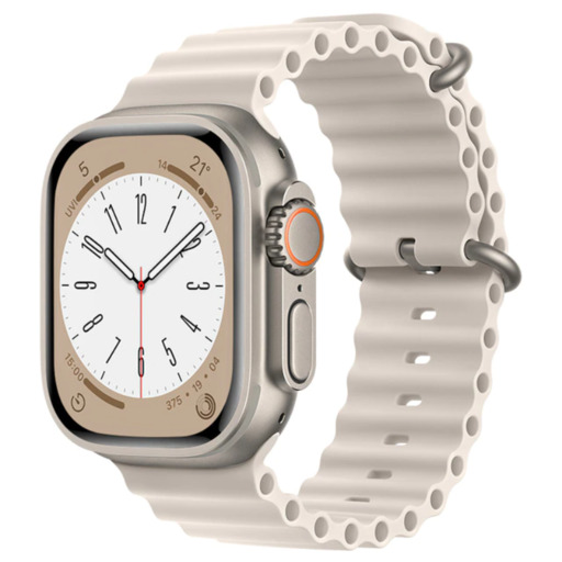 Silikonarmband kompatibel mit Apple Watch 42/44/45/49 mm Smartek Smtk-ocean