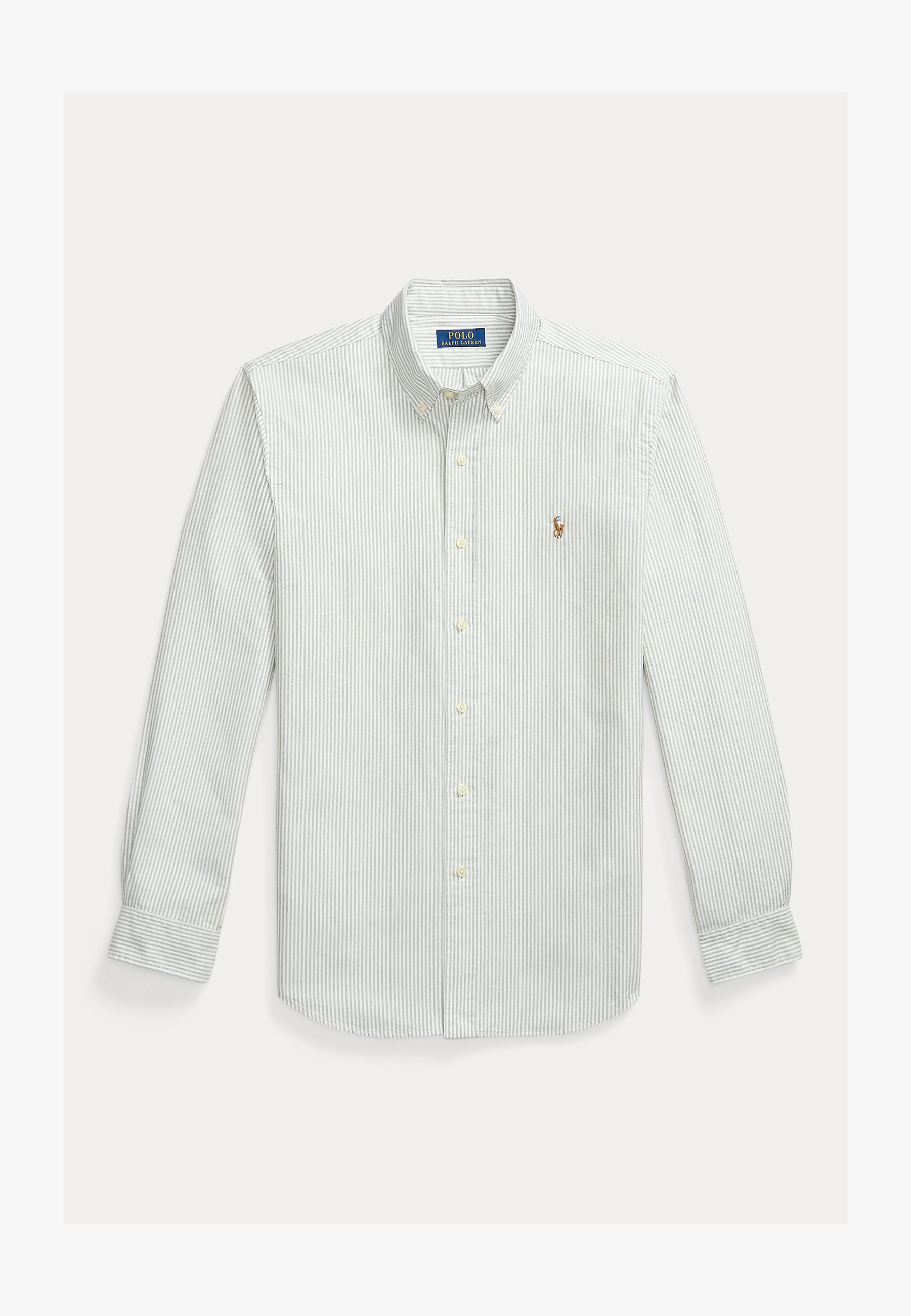 Polo Ralph Lauren CUSTOM FIT GESTREEPT OXFORD SHIRT - Shirt - klaver/wit