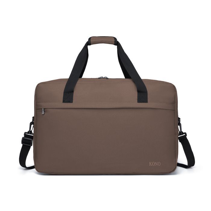 Bolsa de viaje - KONO - 55x35x25cm - 48L - Plegable - Marrón - Equipaje de cabina
